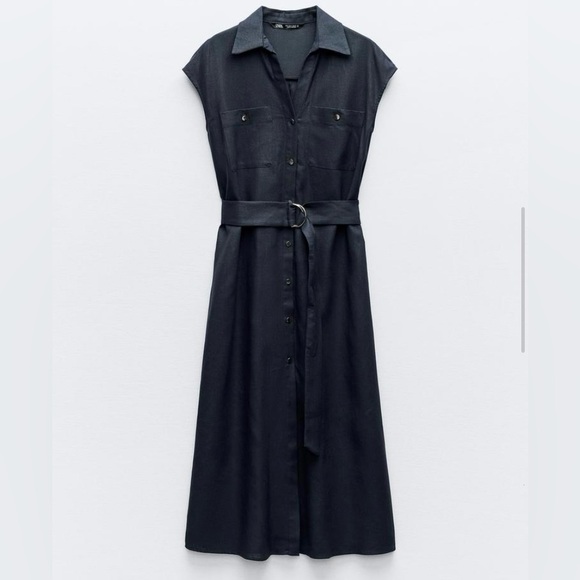 Zara linen blend dress - Picture 3 of 11